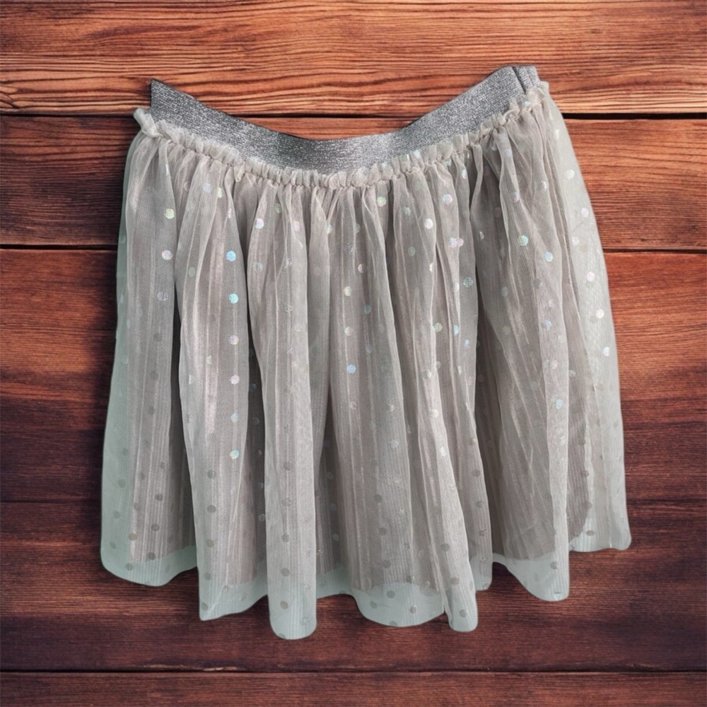 Pleated Tulle Party Skirt Girls Size 7/8